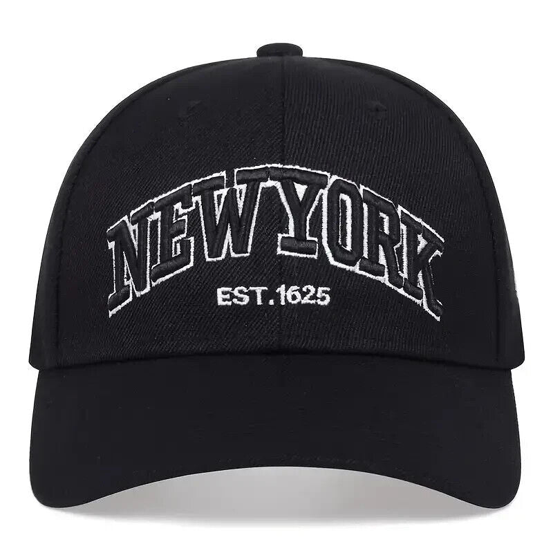 NEW YORK EST 1625- Casquette de baseball réglable brodée 3D 