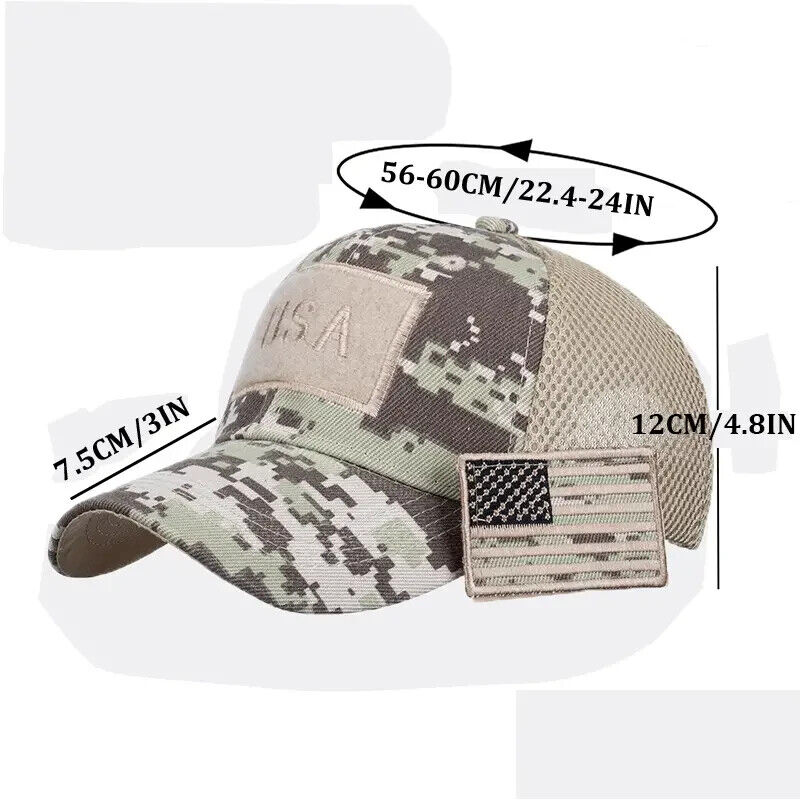 ACU AMERICAN FLAG MESH TRUCKER PATCH HAT