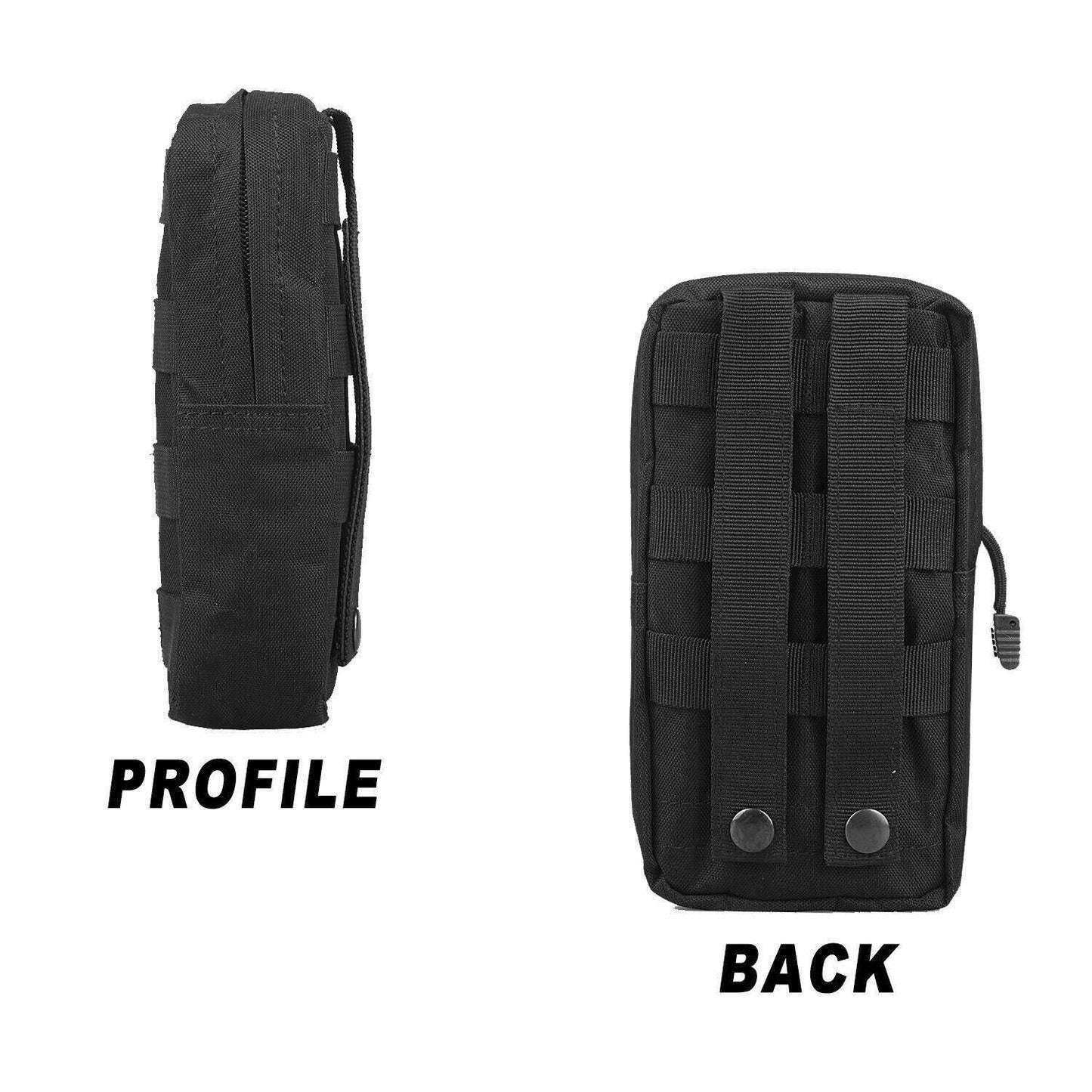 BLACK MOLLE EDC MULTI-PURPOSE POUCH