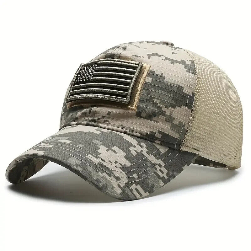 ACU AMERICAN FLAG MESH TRUCKER PATCH HAT