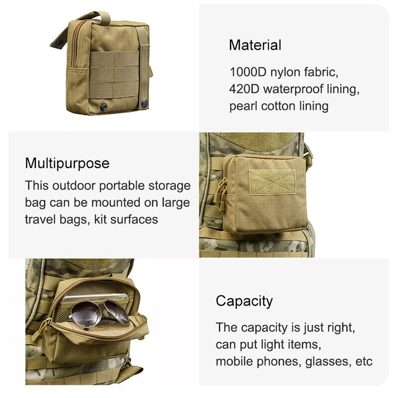 POCHETTE POLYVALENTE LARGE FDE/TAN MOLLE IFAK/EDC