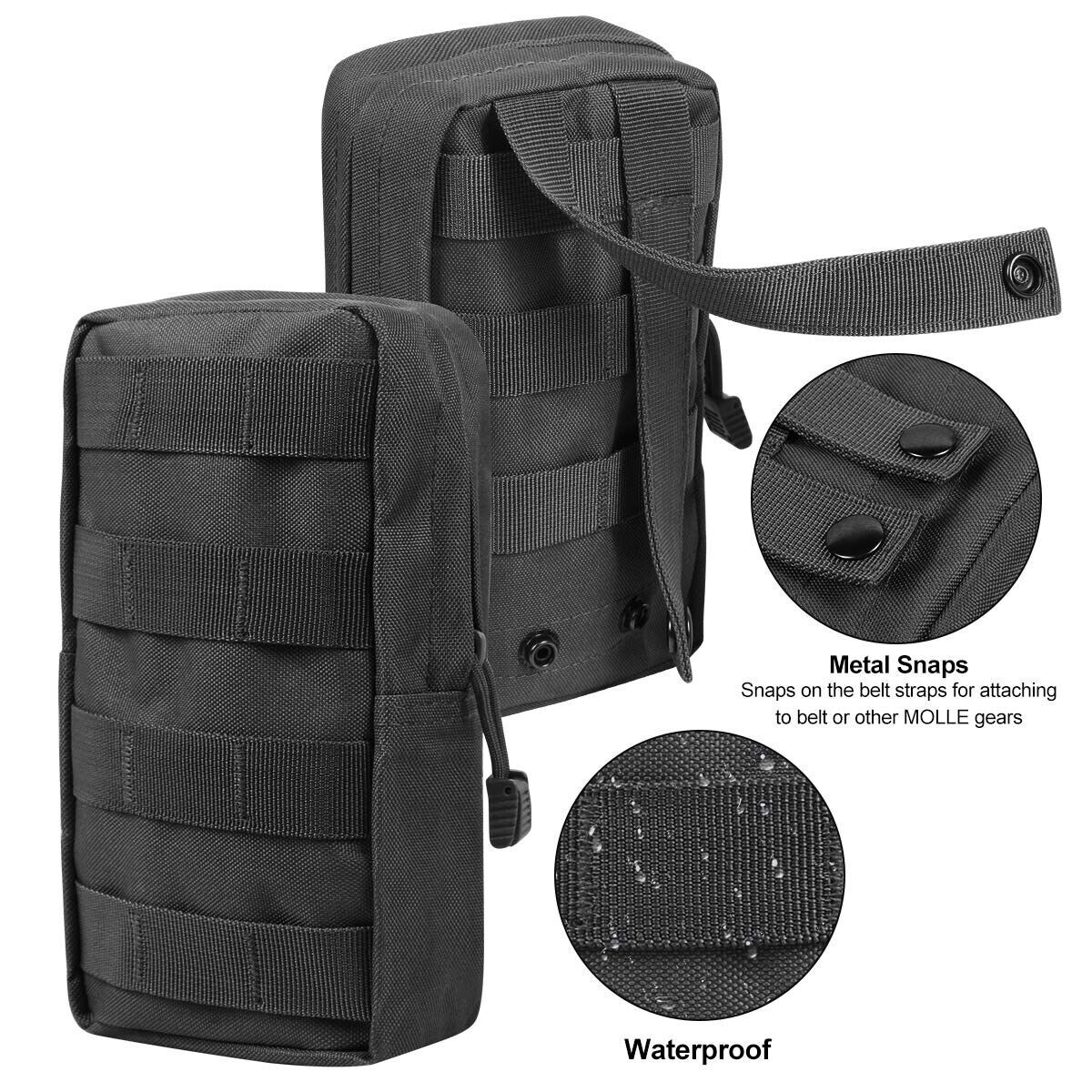 BLACK MOLLE EDC MULTI-PURPOSE POUCH