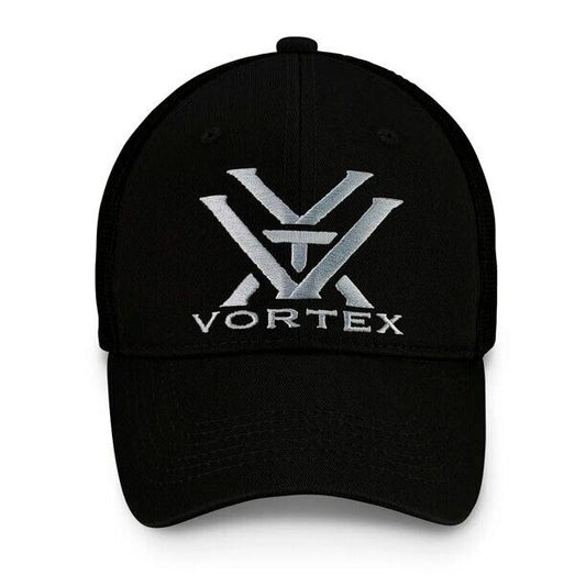 CASQUETTE NOIRE DE STYLE OPTIQUE VORTEX.