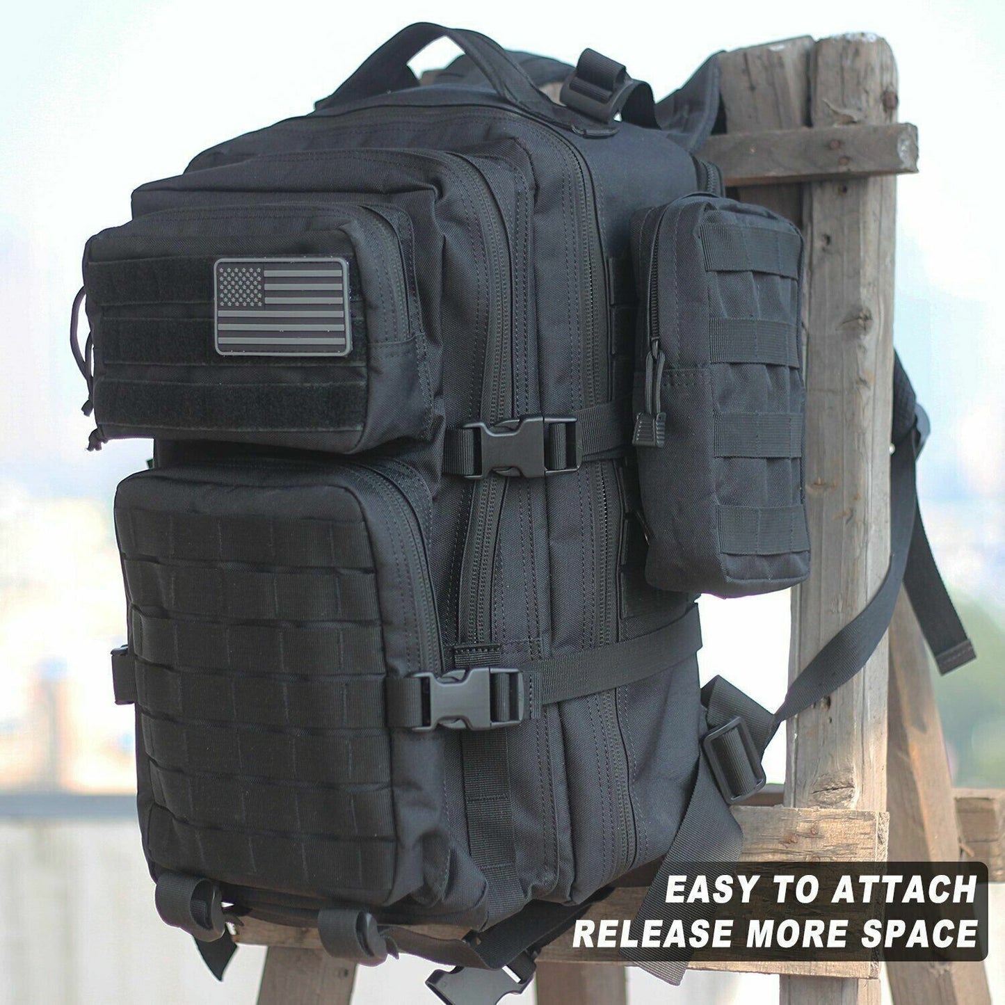 BLACK MOLLE EDC MULTI-PURPOSE POUCH